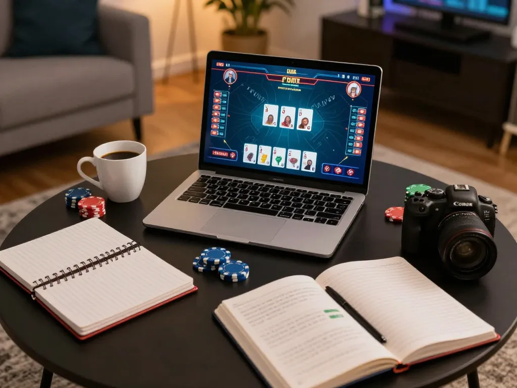 Playing online poker at home while exploring Top 10 nhà cái uy tín for safe gaming