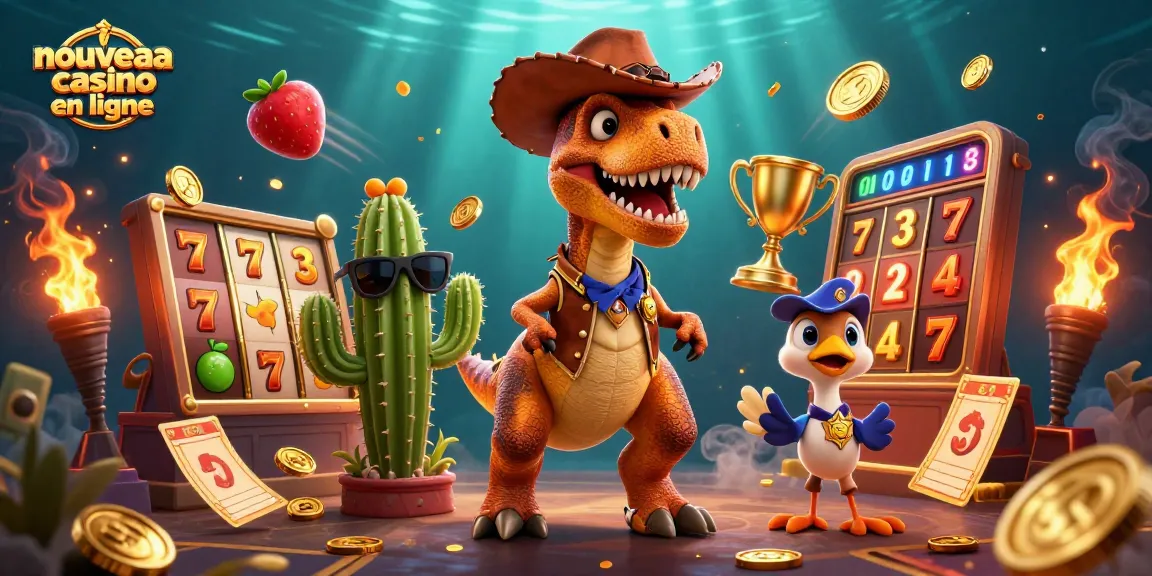 Les joueurs découvrent un nouveau casino en ligne avec des machines à sous et un T-Rex dynamique.