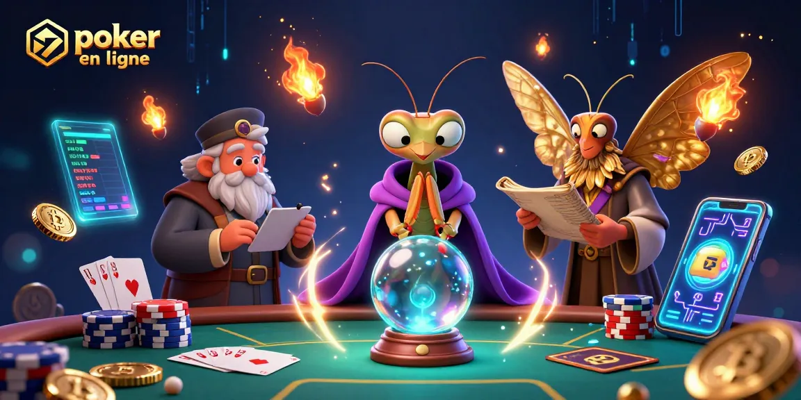 Jouez au poker en ligne dans un univers mystique avec des personnages captivants et des éléments de jeu vibrants.