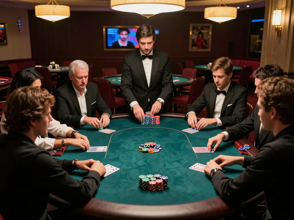 Players strategizing during a thrilling poker game at S666 Casino, showcasing engaging gameplay.