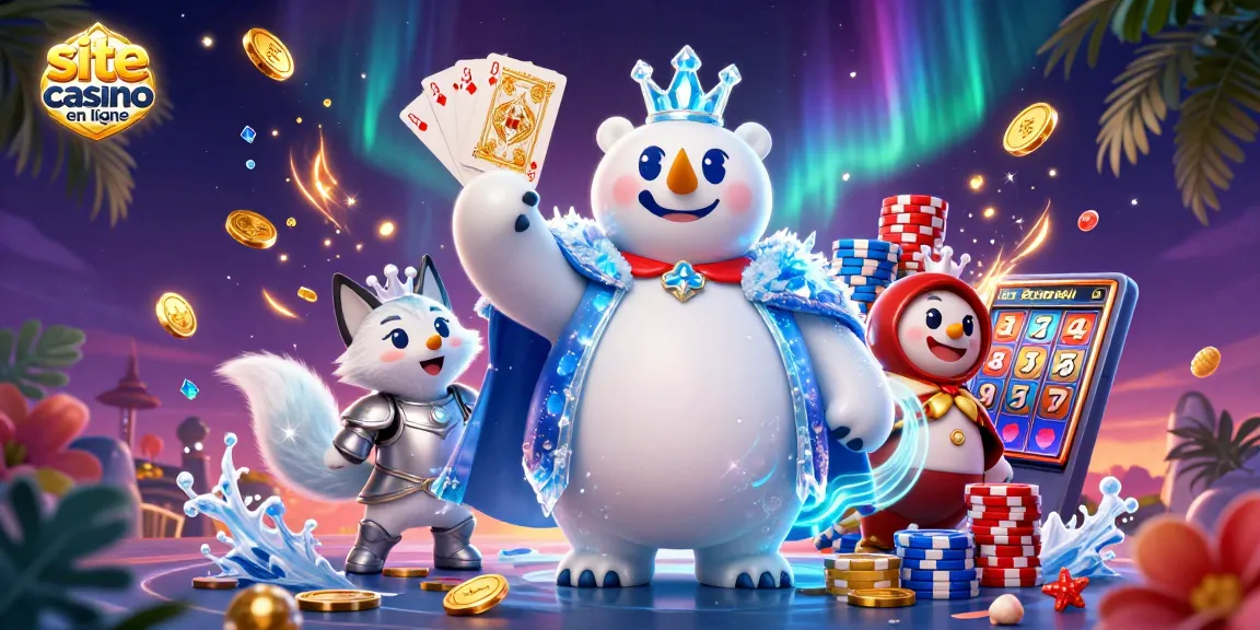 Jouez sur le site de casino en ligne avec une scène immersive et dynamique de personnages animés.