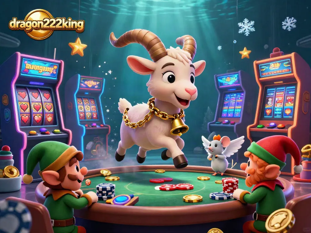 Experience electrifying gameplay at dragon222king with thrilling casino action featuring Krampus and lively characters.