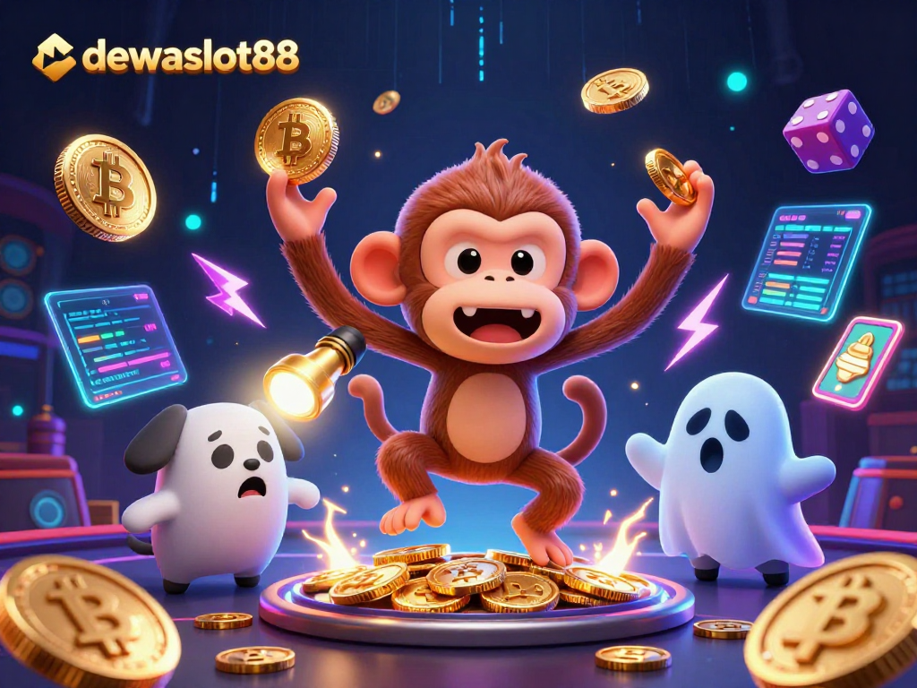 Temukan kesenangan bermain slot di dewaslot88 dengan kegiatan menarik dalam ilustrasi kasino yang penuh warna.