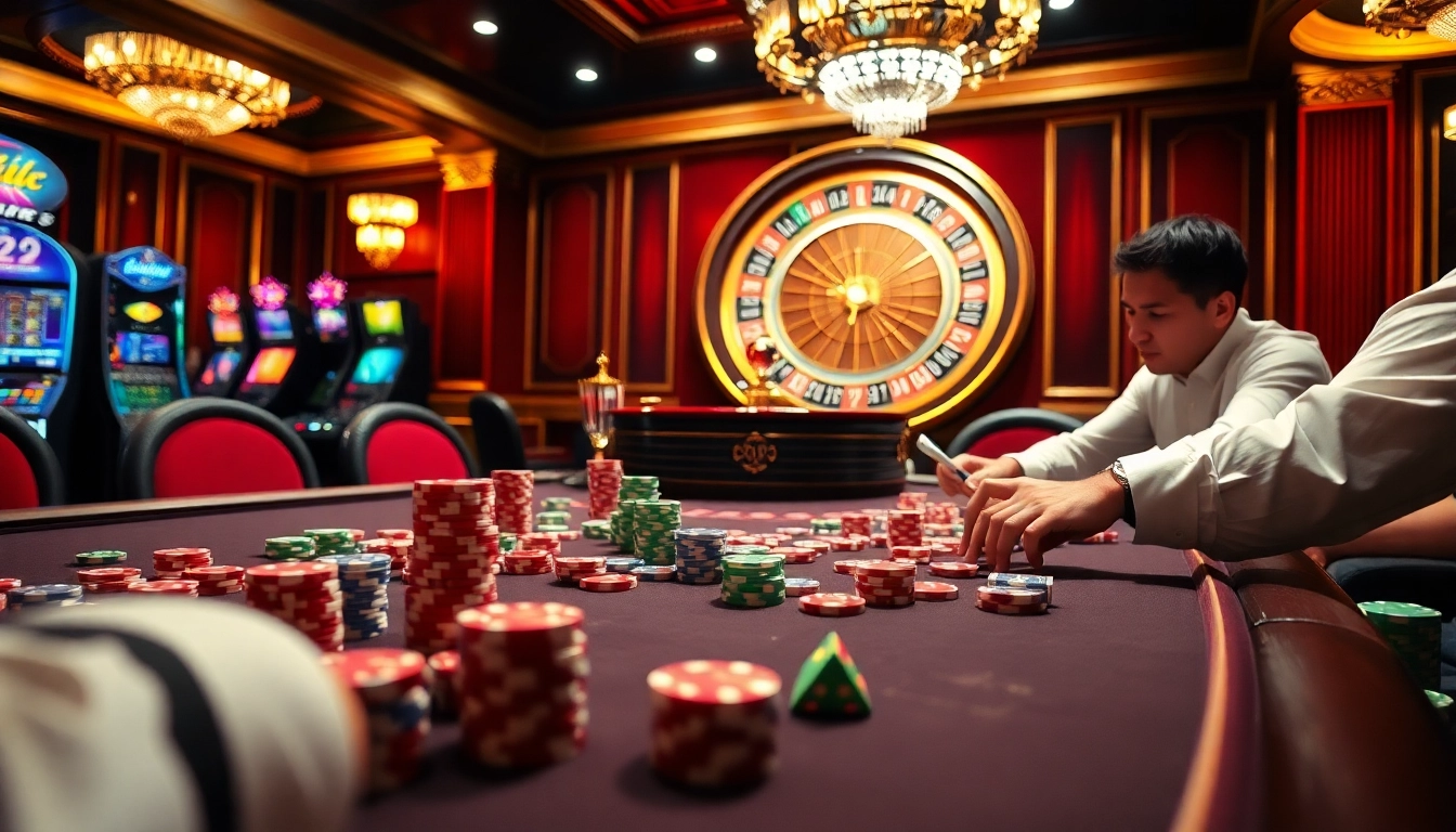 Sentez l'excitation du casino en ligne argent réel avec des jeux de poker vibrants et des tables de jeu luxueuses.