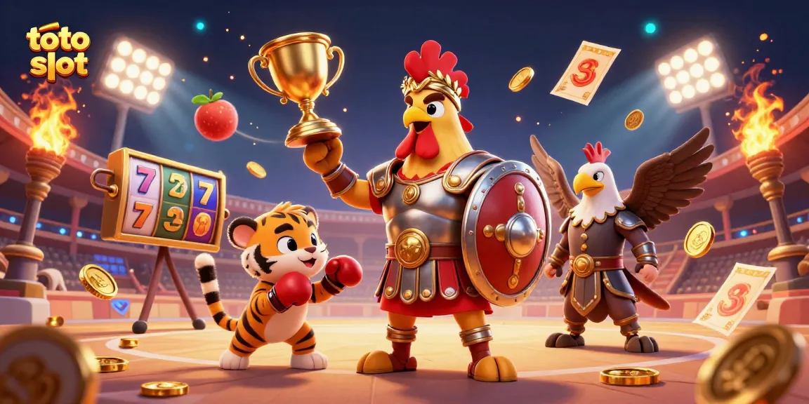 Experience thrilling toto slot action in a vibrant, dynamic arena filled with energy and excitement.