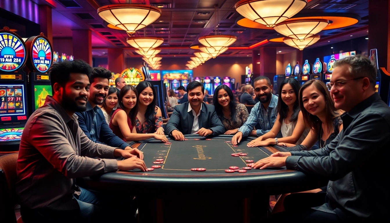 Explore the vibrant world of Non Uk Casino 2025 with a thrilling casino setting.