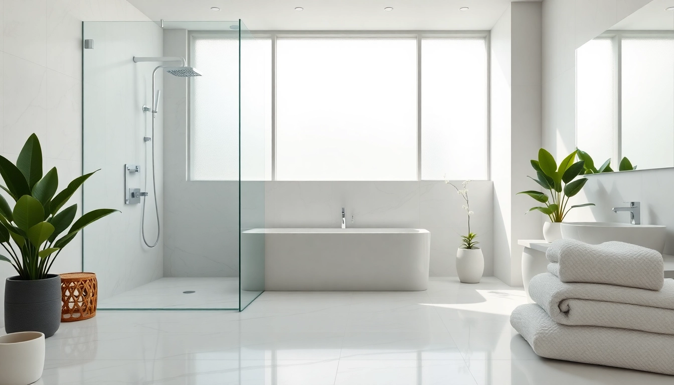 Experience serene elegant showers Australia in a modern bathroom featuring minimalist design.