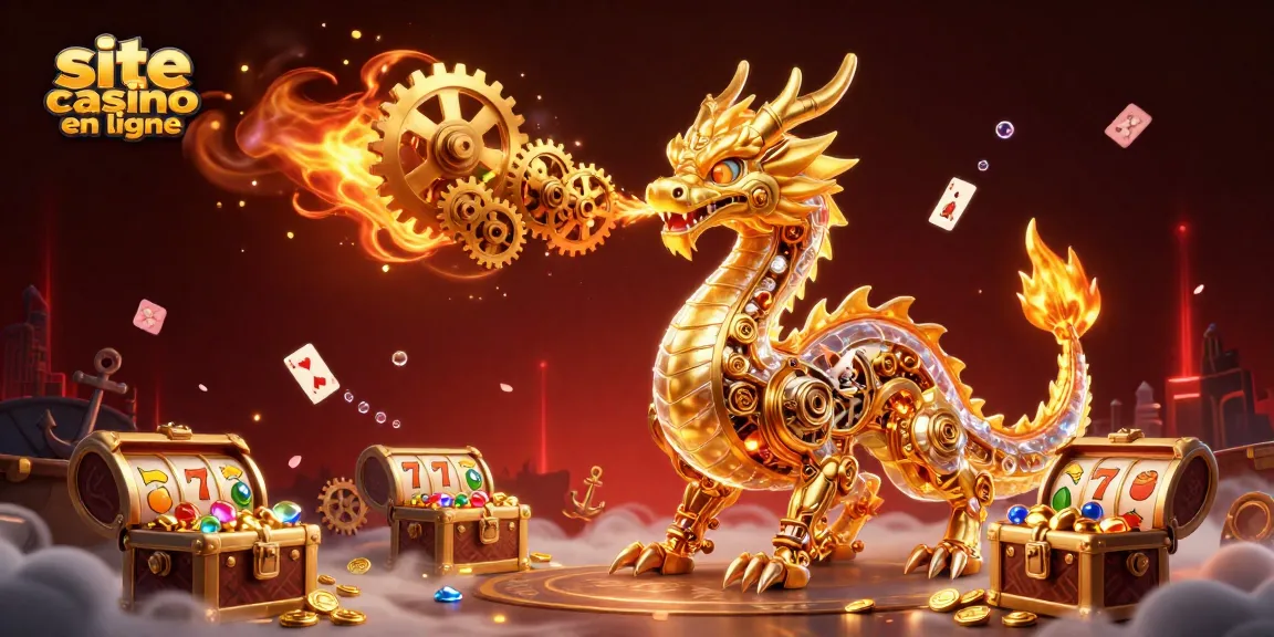 Gagnez sur un site casino en ligne grâce à un dragon mécanique et des trésors extravagants