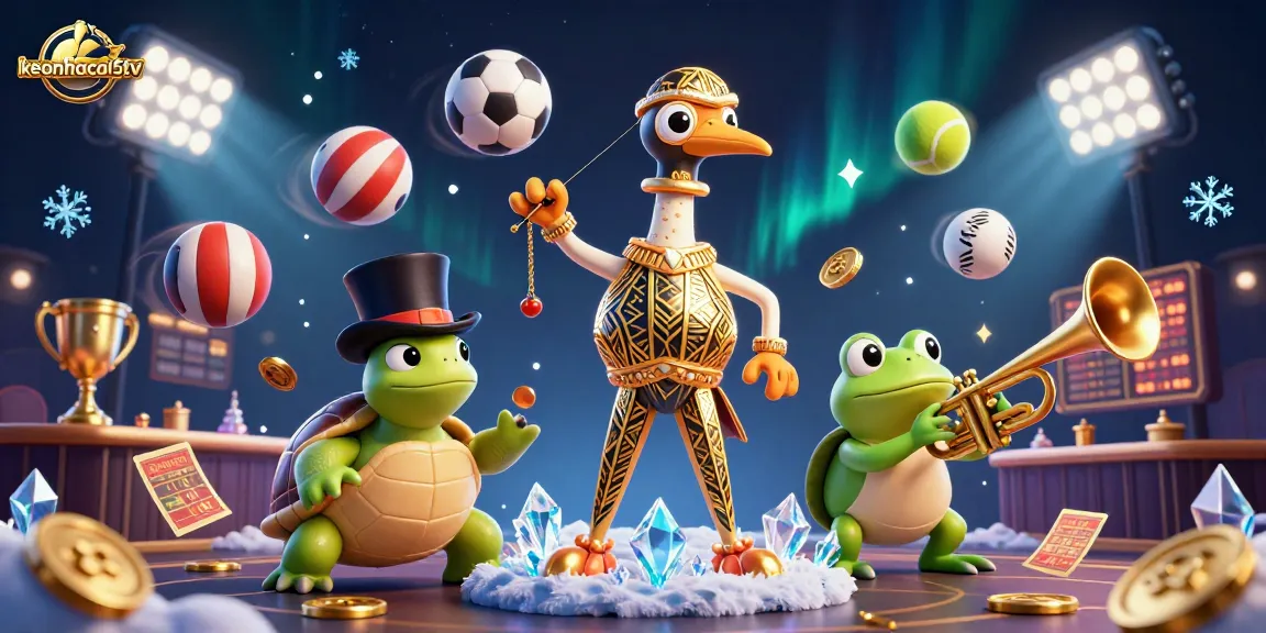 Bet on your winning strategies with keonhacai5tv at this action-packed 3D casino illustration.