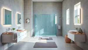 Transformez votre salle de bain avec les produits Sirhona France, notamment des miroirs LED et des douches modernes.