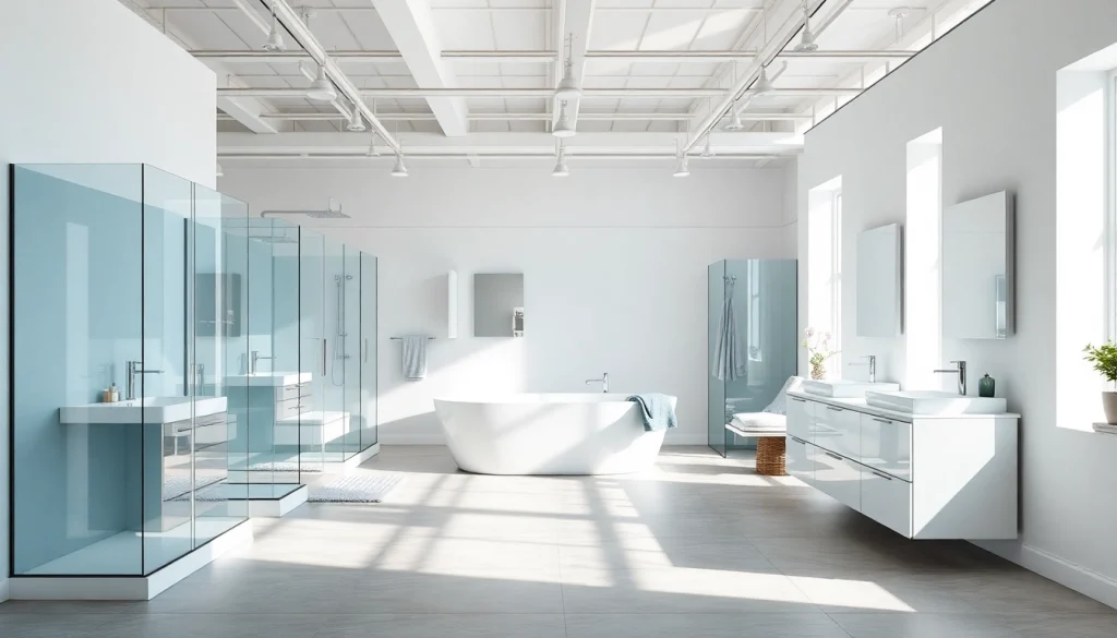 sonni sanitär GmbH hochwertige Badprodukte in elegantem Showroom-Design präsentieren