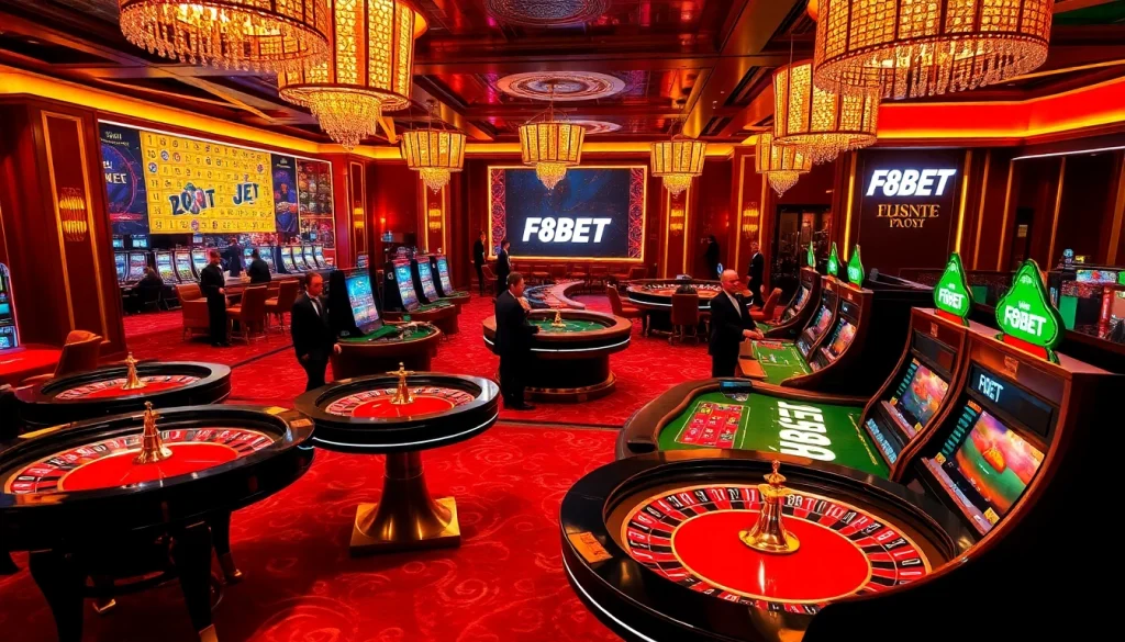 Experience the thrill of f8bet with professional dealers and exciting casino games in a luxurious setting.