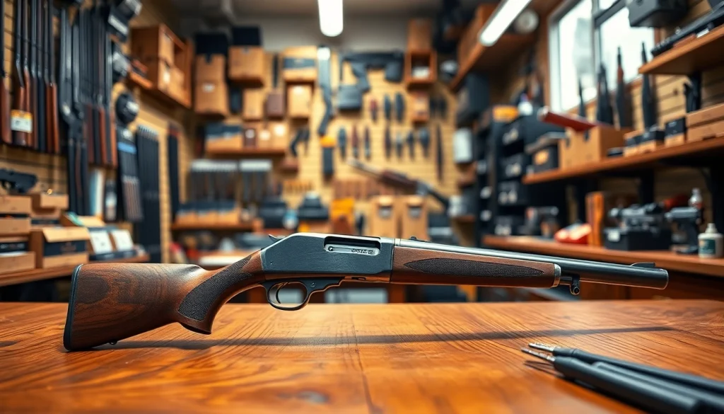 Buy Alamo 15 trigger for sale with smooth design and premium quality displayed in a gun shop.