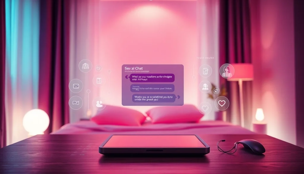 Engaging interface for sex ai chat showcasing intimate conversations in a cozy digital workspace.
