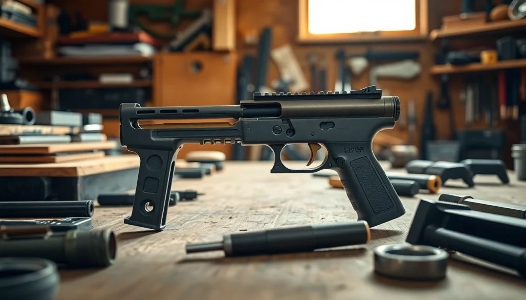 Assemble your polymer80 pf940c frame showcasing tools and attention to detail.