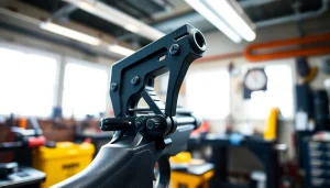 Alamo 15 trigger for sale highlighting precision craftsmanship in a professional setting.