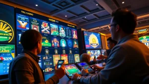 Engaged players enjoying a dynamic online casino experience at good88.hu.net, showcasing various games.