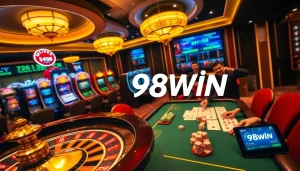 Experience thrilling gambling with the link vào 98win at a vibrant casino table.