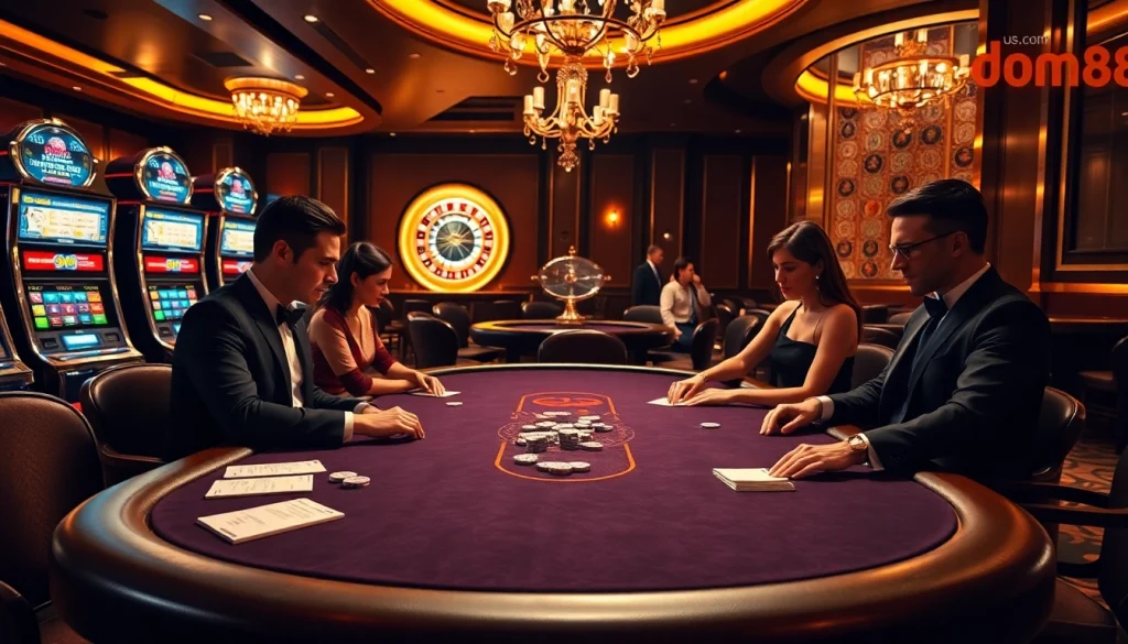 Experience luxurious betting at dom88.us.com with engaging casino games and vibrant atmosphere.