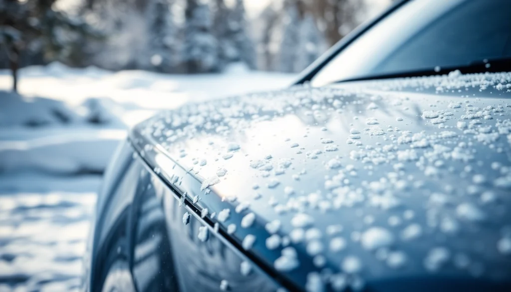 Enhance winter car protection Chattanooga with expert detailing service in a snowy setting.