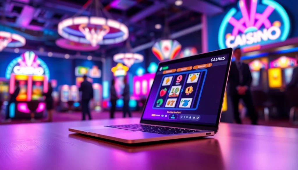 Melihat tampilan slot deposit 1k dengan antarmuka mesin slot online yang hidup.