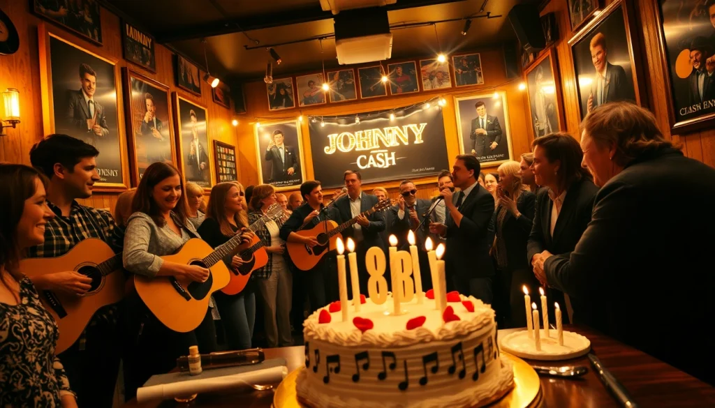 Celebrate at johnnycashbirthday.com with lively music, warm atmosphere, and joyful guests.