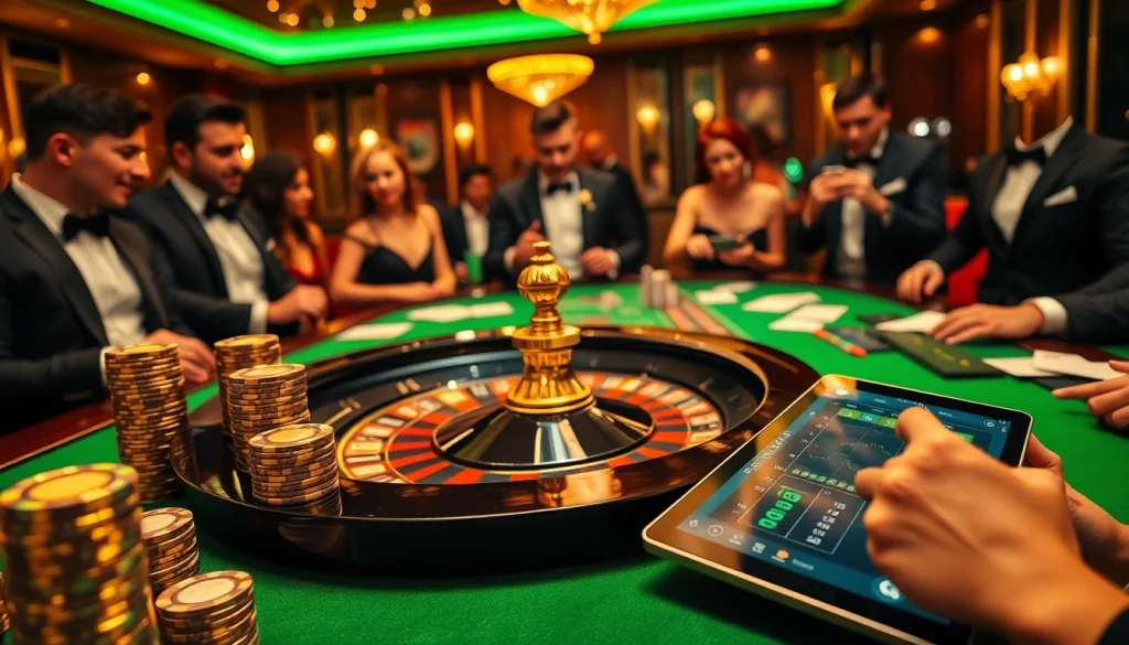Chơi tại bàn roulette thanh lịch ở https://luck8.com, thể hiện sự sang trọng của trò chơi cá cược.