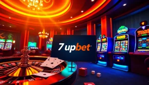 Experience the excitement of online gambling at 7upbet with vibrant casino elements.