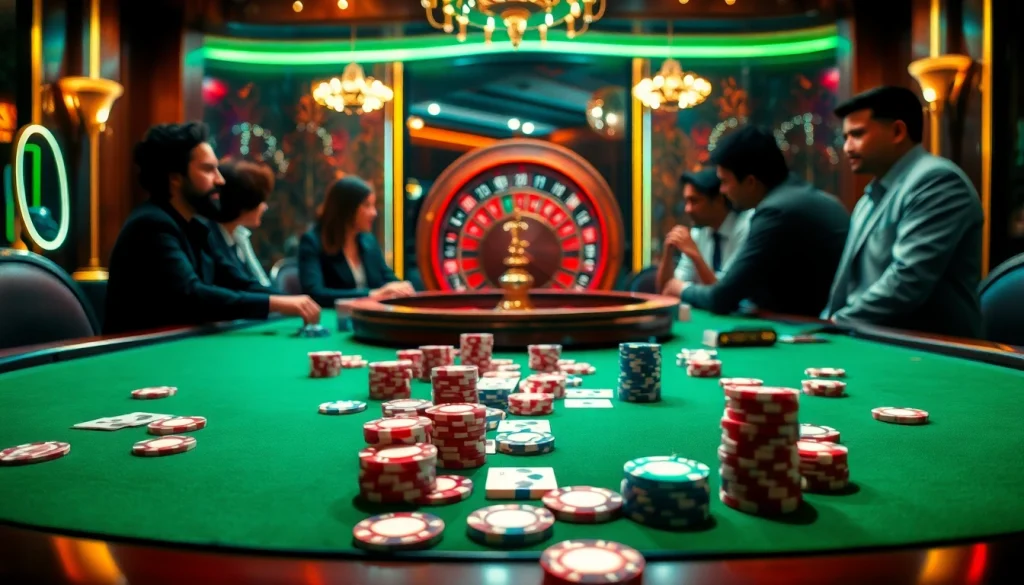 Engage in the thrilling action of gambling with vn168 at a professional poker table.