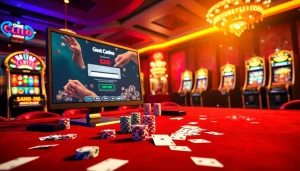 Experience seamless onicplay login amidst vibrant casino visuals and thrilling gaming action.