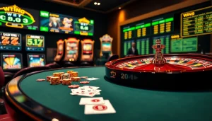 Rasakan elemen permainan kasino yang mendebarkan di jmacdonaldphoto.com dengan mesin slot berwarna-warni, chip, dan roulette.