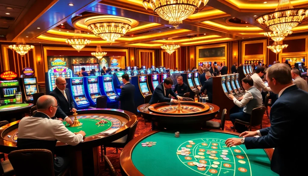 Découvrez l'excitation du casino en ligne France avec des scènes de jeu vibrantes et des joueurs engagés.