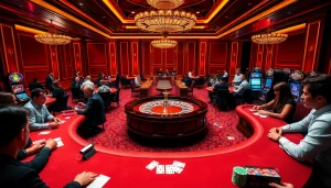 Vivez des moments palpitants de jeux de casino en ligne argent réel avec des tables de poker et des roues de roulette.