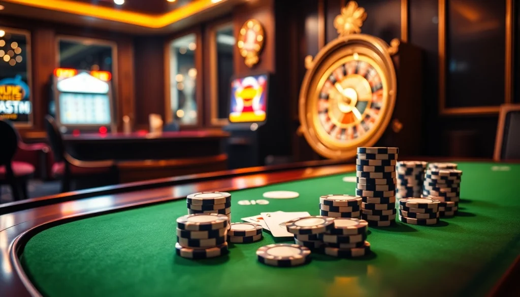 Vivez l'excitation du casino en ligne argent réel avec des tables de jeux vibrantes et une atmosphère luxueuse.