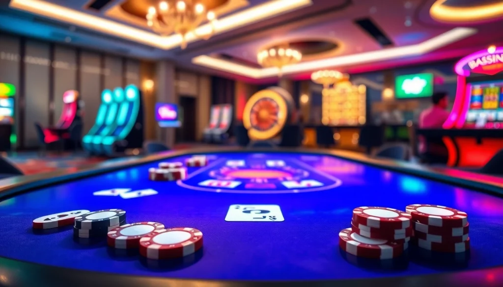Vivez l'excitation du casino en ligne argent réel avec une configuration numérique de poker et de roulette passionnante.