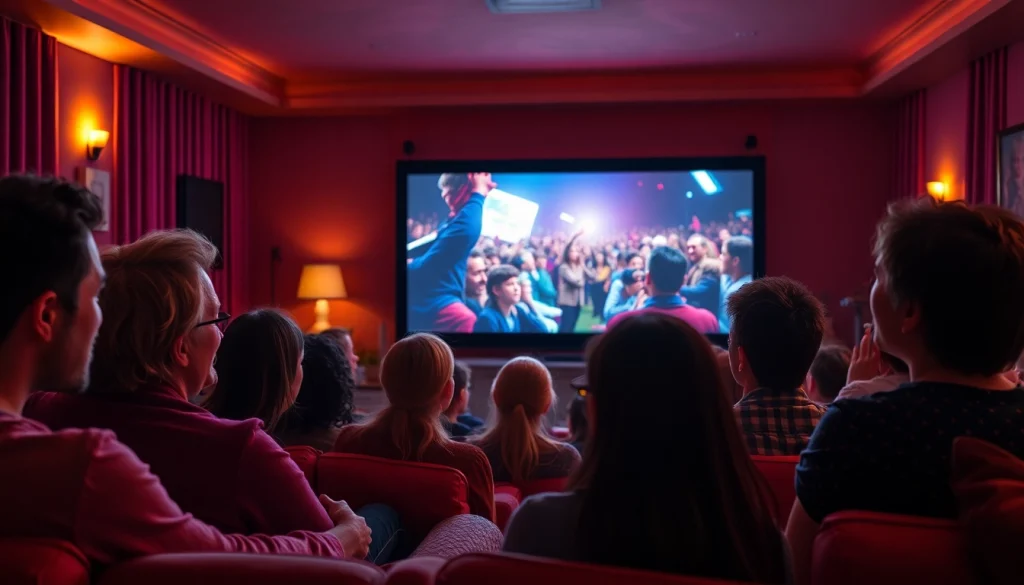 ดูหนัง ในบรรยากาศการดูภาพยนตร์ที่อบอุ่นพร้อมผู้ชมหลายคน